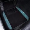 imageCAR PASS Bling Diamond Car Floor Mats Shining Rhinestone Carpet Sparkly Glitter Crystal with AntiSlip PVC Heel Pad Waterproof Universal Fit Automotive SUVSedanVanCute Girl Women4pcs Black SliverMint Diamond