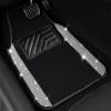 imageCAR PASS Bling Diamond Car Floor Mats Shining Rhinestone Carpet Sparkly Glitter Crystal with AntiSlip PVC Heel Pad Waterproof Universal Fit Automotive SUVSedanVanCute Girl Women4pcs Black SliverBlack White