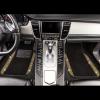 imageCAR PASS Bling Diamond Car Floor Mats Shining Rhinestone Carpet Sparkly Glitter Crystal with AntiSlip PVC Heel Pad Waterproof Universal Fit Automotive SUVSedanVanCute Girl Women4pcs Black SliverYellow Diamond