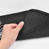 imageCAR PASS Bling Diamond Car Floor Mats Shining Rhinestone Carpet Sparkly Glitter Crystal with AntiSlip PVC Heel Pad Waterproof Universal Fit Automotive SUVSedanVanCute Girl Women4pcs Black SliverZebra