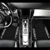 imageCAR PASS Bling Diamond Car Floor Mats Shining Rhinestone Carpet Sparkly Glitter Crystal with AntiSlip PVC Heel Pad Waterproof Universal Fit Automotive SUVSedanVanCute Girl Women4pcs Black SliverCow