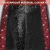 imageCAR PASS Bling Diamond Car Floor Mats Shining Rhinestone Carpet Sparkly Glitter Crystal with AntiSlip PVC Heel Pad Waterproof Universal Fit Automotive SUVSedanVanCute Girl Women4pcs Black SliverRed Diamond