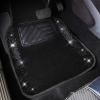 imageCAR PASS Bling Diamond Car Floor Mats Shining Rhinestone Carpet Sparkly Glitter Crystal with AntiSlip PVC Heel Pad Waterproof Universal Fit Automotive SUVSedanVanCute Girl Women4pcs Black SliverBlack Diamond