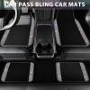 imageCAR PASS Bling Diamond Car Floor Mats Shining Rhinestone Carpet Sparkly Glitter Crystal with AntiSlip PVC Heel Pad Waterproof Universal Fit Automotive SUVSedanVanCute Girl Women4pcs Black SliverColorful Diamond