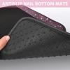 imageCAR PASS Bling Diamond Car Floor Mats Shining Rhinestone Carpet Sparkly Glitter Crystal with AntiSlip PVC Heel Pad Waterproof Universal Fit Automotive SUVSedanVanCute Girl Women4pcs Black SliverPink Diamond