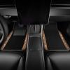 imageCAR PASS Bling Diamond Car Floor Mats Shining Rhinestone Carpet Sparkly Glitter Crystal with AntiSlip PVC Heel Pad Waterproof Universal Fit Automotive SUVSedanVanCute Girl Women4pcs Black SliverGolden