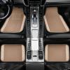 imageCAR PASS Bling Diamond Car Floor Mats Shining Rhinestone Carpet Sparkly Glitter Crystal with AntiSlip PVC Heel Pad Waterproof Universal Fit Automotive SUVSedanVanCute Girl Women4pcs Black SliverBeige