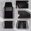 imageCAR PASS Bling Diamond Car Floor Mats Shining Rhinestone Carpet Sparkly Glitter Crystal with AntiSlip PVC Heel Pad Waterproof Universal Fit Automotive SUVSedanVanCute Girl Women4pcs Black SliverColorful Diamond