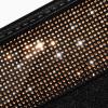 imageCAR PASS Bling Diamond Car Floor Mats Shining Rhinestone Carpet Sparkly Glitter Crystal with AntiSlip PVC Heel Pad Waterproof Universal Fit Automotive SUVSedanVanCute Girl Women4pcs Black SliverGolden