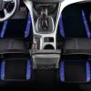 imageCAR PASS Bling Diamond Car Floor Mats Shining Rhinestone Carpet Sparkly Glitter Crystal with AntiSlip PVC Heel Pad Waterproof Universal Fit Automotive SUVSedanVanCute Girl Women4pcs Black SliverBlue Diamond
