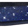 imageCAR PASS Bling Diamond Car Floor Mats Shining Rhinestone Carpet Sparkly Glitter Crystal with AntiSlip PVC Heel Pad Waterproof Universal Fit Automotive SUVSedanVanCute Girl Women4pcs Black SliverBlue Diamond
