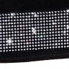 imageCAR PASS Bling Diamond Car Floor Mats Shining Rhinestone Carpet Sparkly Glitter Crystal with AntiSlip PVC Heel Pad Waterproof Universal Fit Automotive SUVSedanVanCute Girl Women4pcs Black SliverSilver Diamond