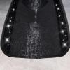 imageCAR PASS Bling Diamond Car Floor Mats Shining Rhinestone Carpet Sparkly Glitter Crystal with AntiSlip PVC Heel Pad Waterproof Universal Fit Automotive SUVSedanVanCute Girl Women4pcs Black SliverBlack Diamond