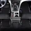 imageCAR PASS Bling Diamond Car Floor Mats Shining Rhinestone Carpet Sparkly Glitter Crystal with AntiSlip PVC Heel Pad Waterproof Universal Fit Automotive SUVSedanVanCute Girl Women4pcs Black SliverBlack Diamond
