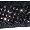imageCAR PASS Bling Diamond Car Floor Mats Shining Rhinestone Carpet Sparkly Glitter Crystal with AntiSlip PVC Heel Pad Waterproof Universal Fit Automotive SUVSedanVanCute Girl Women4pcs Black SliverBlack Diamond