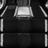 imageCAR PASS Bling Diamond Car Floor Mats Shining Rhinestone Carpet Sparkly Glitter Crystal with AntiSlip PVC Heel Pad Waterproof Universal Fit Automotive SUVSedanVanCute Girl Women4pcs Black SliverBlack White