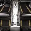 imageCAR PASS Bling Diamond Car Floor Mats Shining Rhinestone Carpet Sparkly Glitter Crystal with AntiSlip PVC Heel Pad Waterproof Universal Fit Automotive SUVSedanVanCute Girl Women4pcs Black SliverYellow Diamond