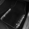 imageCAR PASS Bling Diamond Car Floor Mats Shining Rhinestone Carpet Sparkly Glitter Crystal with AntiSlip PVC Heel Pad Waterproof Universal Fit Automotive SUVSedanVanCute Girl Women4pcs Black SliverAB Silver