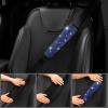 imageCAR PASS Bling Diamond Leather Car Seat Covers Sets 11 pcs Bling Car Accessories for Women Sparkly Rhinestone Steering Wheel Cover Sets Glitter Cute Car Interior Sets for Women Girl Silver DiamondBlue Diamond