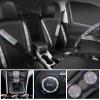 imageCAR PASS Bling Diamond Leather Car Seat Covers Sets 11 pcs Bling Car Accessories for Women Sparkly Rhinestone Steering Wheel Cover Sets Glitter Cute Car Interior Sets for Women Girl Silver DiamondBedazzed Diamond