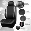 imageCAR PASS Bling Diamond Leather Car Seat Covers Sets 11 pcs Bling Car Accessories for Women Sparkly Rhinestone Steering Wheel Cover Sets Glitter Cute Car Interior Sets for Women Girl Silver DiamondSilver Diamond