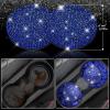 imageCAR PASS Bling Diamond Leather Car Seat Covers Sets 11 pcs Bling Car Accessories for Women Sparkly Rhinestone Steering Wheel Cover Sets Glitter Cute Car Interior Sets for Women Girl Silver DiamondBlue Diamond
