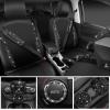 imageCAR PASS Bling Diamond Leather Car Seat Covers Sets 11 pcs Bling Car Accessories for Women Sparkly Rhinestone Steering Wheel Cover Sets Glitter Cute Car Interior Sets for Women Girl Silver DiamondBlack