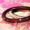 imageCAR PASS Bling Diamond Leather Steering Wheel Cover with Bling Sparkly Crystal Glitter Rhinestones Universal Fit 145in15in Car Wheel Protector for Women Girl Fit SuvsVansSedansCarTrucks SilverRed Diamond