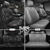 imageCAR PASS Bling Diamond Pink Leather Car Seat Covers Full Sets Interior Sets Waterproof Shining Glitter Sparkly Crystal Universal Armrest Fit for Automotive Truck SUV Cute Women Girl Pink RhinestoneGray Rhinestone