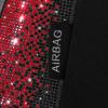 imageCAR PASS Bling Diamond Pink Leather Car Seat Covers Full Sets Interior Sets Waterproof Shining Glitter Sparkly Crystal Universal Armrest Fit for Automotive Truck SUV Cute Women Girl Pink RhinestoneRed Diamond