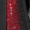 imageCAR PASS Bling Diamond Pink Leather Car Seat Covers Full Sets Interior Sets Waterproof Shining Glitter Sparkly Crystal Universal Armrest Fit for Automotive Truck SUV Cute Women Girl Pink RhinestoneRed Diamond