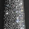 imageCAR PASS Bling Diamond Pink Leather Car Seat Covers Full Sets Interior Sets Waterproof Shining Glitter Sparkly Crystal Universal Armrest Fit for Automotive Truck SUV Cute Women Girl Pink RhinestoneSilver Diamond