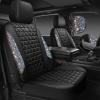 imageCAR PASS Bling Diamond Pink Leather Car Seat Covers Full Sets Interior Sets Waterproof Shining Glitter Sparkly Crystal Universal Armrest Fit for Automotive Truck SUV Cute Women Girl Pink RhinestoneMulticolor Diamond