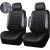 imageCAR PASS Bling Diamond Pink Leather Car Seat Covers Full Sets Interior Sets Waterproof Shining Glitter Sparkly Crystal Universal Armrest Fit for Automotive Truck SUV Cute Women Girl Pink RhinestoneMulticolor Diamond