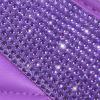 imageCAR PASS Bling Leather Car Mats Shining Diamond Floor Mats Crystal Rhinestone Sparkly Glitter Carpet AntiSlip Waterproof Pad Universal Fit Automotive SUV Sedan Van 5pcs Girl Women Black SilverPurple Leather Diamond