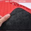 imageCAR PASS Bling Leather Car Mats Shining Diamond Floor Mats Crystal Rhinestone Sparkly Glitter Carpet AntiSlip Waterproof Pad Universal Fit Automotive SUV Sedan Van 5pcs Girl Women Black SilverRed Leather Diamond