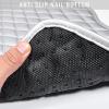 imageCAR PASS Bling Leather Car Mats Shining Diamond Floor Mats Crystal Rhinestone Sparkly Glitter Carpet AntiSlip Waterproof Pad Universal Fit Automotive SUV Sedan Van 5pcs Girl Women Black SilverSilver Leather Diamond
