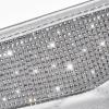 imageCAR PASS Bling Leather Car Mats Shining Diamond Floor Mats Crystal Rhinestone Sparkly Glitter Carpet AntiSlip Waterproof Pad Universal Fit Automotive SUV Sedan Van 5pcs Girl Women Black SilverSilver Leather Diamond