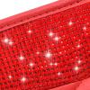 imageCAR PASS Bling Leather Car Mats Shining Diamond Floor Mats Crystal Rhinestone Sparkly Glitter Carpet AntiSlip Waterproof Pad Universal Fit Automotive SUV Sedan Van 5pcs Girl Women Black SilverRed Leather Diamond