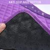 imageCAR PASS Bling Leather Car Mats Shining Diamond Floor Mats Crystal Rhinestone Sparkly Glitter Carpet AntiSlip Waterproof Pad Universal Fit Automotive SUV Sedan Van 5pcs Girl Women Black SilverPurple Leather Diamond