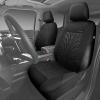 imageCAR PASS Car Seat Covers Full Sets Front ampamp Split Rear Bench for Car 3D Tyre Embossed Automotive Interior Covers Airbag Compatible Quick Setup Universal Fit Seat Covers for Car SUVCharcoalAll black front
