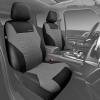 imageCAR PASS Car Seat Covers Full Sets Front ampamp Split Rear Bench for Car 3D Tyre Embossed Automotive Interior Covers Airbag Compatible Quick Setup Universal Fit Seat Covers for Car SUVCharcoalgray black