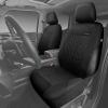 imageCAR PASS Car Seat Covers Full Sets Front ampamp Split Rear Bench for Car 3D Tyre Embossed Automotive Interior Covers Airbag Compatible Quick Setup Universal Fit Seat Covers for Car SUVCharcoalall black