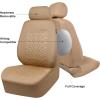 imageCAR PASS Car Seat Covers Full Sets Front ampamp Split Rear Bench for Car 3D Tyre Embossed Automotive Interior Covers Airbag Compatible Quick Setup Universal Fit Seat Covers for Car SUVCharcoalbeige