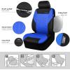 imageCAR PASS Car Seat Covers Full Sets Front ampamp Split Rear Bench for Car 3D Tyre Embossed Automotive Interior Covers Airbag Compatible Quick Setup Universal Fit Seat Covers for Car SUVCharcoalblue black