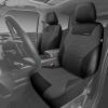 imageCAR PASS Car Seat Covers Full Sets Front ampamp Split Rear Bench for Car 3D Tyre Embossed Automotive Interior Covers Airbag Compatible Quick Setup Universal Fit Seat Covers for Car SUVCharcoalBlack Charcoal
