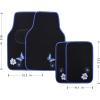imageCAR PASS Embroidery Butterfly and Flower Car Floor Mats Pink Car Floor Mats Universal Fit 95 AutomotiveSUVSSedanVansfor Cute WomenGirlySet of 4 Black with PinkBlue Butterfly and Flower