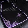 imageCAR PASS Embroidery Butterfly and Flower Car Floor Mats Pink Car Floor Mats Universal Fit 95 AutomotiveSUVSSedanVansfor Cute WomenGirlySet of 4 Black with PinkPurple Butterfly
