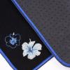 imageCAR PASS Embroidery Butterfly and Flower Car Floor Mats Pink Car Floor Mats Universal Fit 95 AutomotiveSUVSSedanVansfor Cute WomenGirlySet of 4 Black with PinkBlue Butterfly and Flower