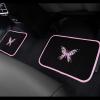 imageCAR PASS Embroidery Butterfly and Flower Car Floor Mats Pink Car Floor Mats Universal Fit 95 AutomotiveSUVSSedanVansfor Cute WomenGirlySet of 4 Black with PinkPink Butterfly